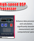 Roughness Meter Surftest Pro-Grade With 0.01μm Precision, High Speed DSP Profilometer, OLED Display showing measurements