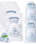 Heavy Duty Ice Bags 10 Lb With Drawstring 50 Count Reusable Ice Bags for Ice Machines
