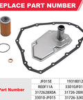 Transmission Filter And Oil Pan Gasket Kit For Nissan Versa Sentra Versa Note 2012 2019 Replacement 33010 JF015 31726 28X0A 31726 3JX0A