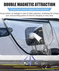 Universal Ev Charger Port Cover Waterproof All Weather Guard Top Shelf Slick Build Beats Rain And Snow Keeps Your Electric Ride Charging No Sweat Season After Season with strong magnetic attraction.