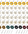 Go To Mini Drill Abrasive Buffing Kit with Nylon Fiber Polishing Wheels and Shank for Rotary Tools, 50 to 58 piece set