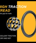 2-Pack 27.5x2.1 Inch Mountain Bike Tires With Folding Bead Includes Schrader Valve Inner Tubes And Tire Levers