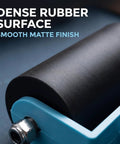 Close-up of the Straight Fire Blue Diamond Painting Roller Tool For Crystal Art Pressing, featuring a dense rubber surface.