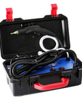 Portable Cordless Steam Cleaner For Car And Home Use. High pressure handheld steamer with tankless design in storage case.