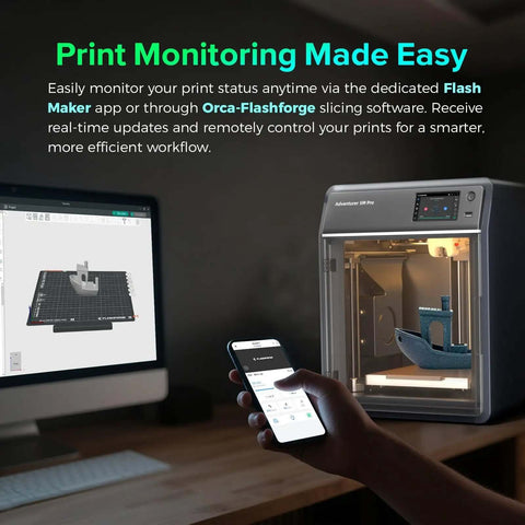 Camera Kit For Adventurer 5M Pro And AD5X 3D Printer With Real Time Live View And Remote Monitoring Compatible With Flash Maker App Easy Setup