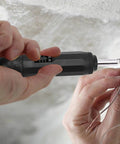 Naroote Adjustable Torsion Wrench Precision Torque Screwdriver Light Industry Tool For Circuit Board Electronics Repair Gear and Fine Machinery Work Easy To Use being used on electronic wiring.