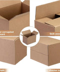 Durable Brown Corrugated Mailer Boxes With Lids 7.6x3.94x5.1 Inches Single Wall 32 Lb Per Sq In Pack Of 20 Eco Friendly Moving Supplies