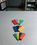 Massive 164 Piece Heat Shrink Tubing Kit With Polyolefin Wire Sleeves Electric Insulation In 5 Vibrant Colors Perfect For All Your Wiring Repairs And Diy Electrical Projects To Keep Your Connections Safe And Secure, color samples