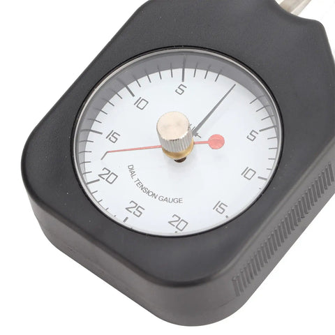 Close-up of Textile Tensiometer With Bearing Wheel System Dial Tension Tester For Thread Tension Control Pro Grade 2 To 25 g Range