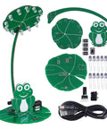 Hands On Night Light Soldering Practice Kit With Brightness Adjustable Power Switch Fun DIY Projects For Beginners STEM Education Desktop Decor Gift For Family And Friends components and assembled product with LED lights and frog design.