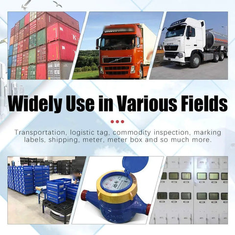 Various applications for security zip ties including transportation, logistics, marking labels, and meter sealing.