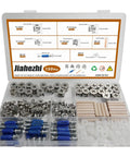 150 Piece Cam Lock Fastener Kit For Furniture DIY 3 In 1 Eccentric Hardware with nuts, screws, and dowels in plastic case