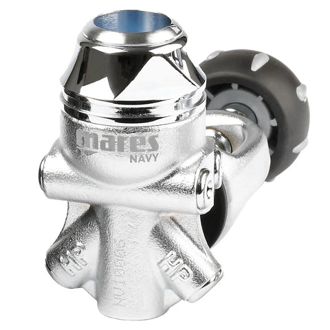 Abyss 22 Navy II Scuba Regulator Set First And Second Stage With 80 Cm Hose And Dynamic Flow Control Outlets stainless steel body