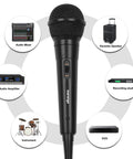 Handheld Wired Cardioid Dynamic Microphone With 13ft Cable And On Off Switch For Live Gigs Karaoke Machines Speakers Amps