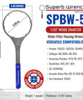 Heavy Duty Metal Water Filter Housing Wrench 5.93 Inch Inside Diameter Beefy Tool For Tightening High Flow Filter Housings Replaces SW 3