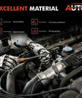 Robotic hand inspecting engine components, showcasing excellent material features like stability and corrosion protection.