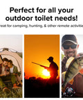 Biodegradable Powder Toilet Waste Bags With Leak Proof Double Bag Design For No Mess Camping RVing Hiking And Boating Ten Pack image