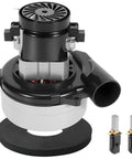 Beefed Up 119992-00 Vacuum Motor for Beam Lamb Central Vacuum Cleaners with carbon brushes and gasket, side view