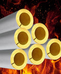 Heavy Duty Rock Wool Pipe Shell High Temperature Insulation For Steam Boiler Pipes With Aluminum Silicate Glass Wool