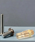 Brass Vertical Inline Air Compressor Check Valve With NPT Threaded Interface For Pneumatic Systems And Industrial Setups Space Saving Backflow Prevention Pump Accessory One Way Valve Pro Grade Leakproof Design, brass threaded valve