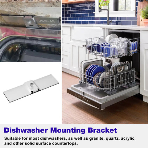 Dishwasher Mounting Bracket Kit For Granite And Solid Surfaces Replacement Granite Grabbers For Quartz Corian Marble Countertops