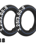 Heavy Duty Inner Tube 3.00-8 3.25-8 3.50-8 With TR-87 Angled Valve Stem 2 Pack, butyl rubber tubes for scooters and go-karts