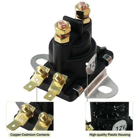 12V Starter Power Trim Solenoid Tilt Trim Solenoid For Outboard Motors 35 HP To 275 HP with copper-cadmium contacts