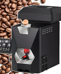 Level Up Your Kitchen Setup With This Compact Electric Coffee Bean Roaster designed for home baristas, showcasing the black roaster with control panel.