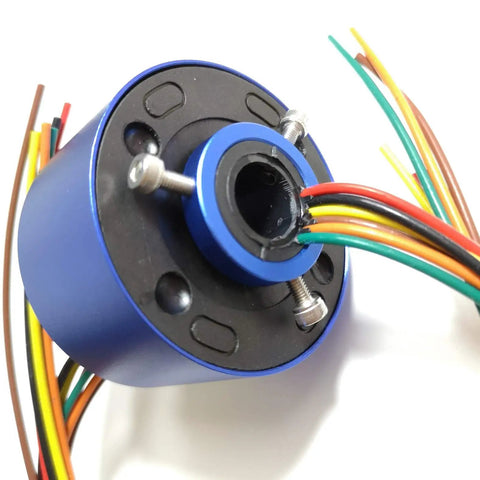 Slip Ring Rotary Electrical Connector For Motors And Data Buses, 2 4 6 12 Wire Collector Ring, Heavy Duty 10A