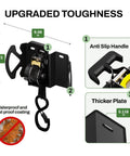 Rotating Retractable Ratchet Straps For Toyota Tacoma Tundra And Jeep Gladiator Bed Rails Swivel Head Auto Retract Tie Down