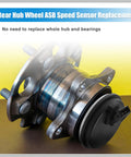 Rear Hub Bearing ABS Speed Sensor Cap Black For Hyundai Veloster Elantra GT And Kia Forte OE 58980F0000 installed view