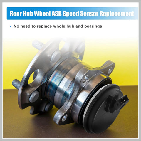 Rear Hub Bearing ABS Speed Sensor Cap Black For Hyundai Veloster Elantra GT And Kia Forte OE 58980F0000 installed view