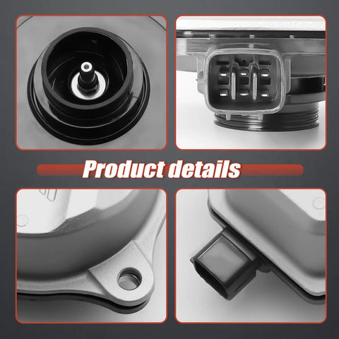 Heavy Duty Coolant Electric Water Pump For Toyota Camry 2018 2022 Engine Cooling Upgrade close-up views of connectors, mounts, and gasket.