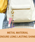 The Real Deal On DIY Keychain Crafting Comes In This Huge Kit Loaded With Iron Clasps Extender Chains Cards And Zip Pouches Plus Ropes To Build Sick Custom Keys Anyone Will Love It Done In Hours Perfect For Rainy Afternoons Or Group Time At Home Now. metal keychain clip on white bag with pink charm