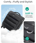 Underseat Carry On Luggage With Wheels Lightweight Soft Travel Bag With PVC Wet Dry Pockets Personal Item Suitcase For Short Trips