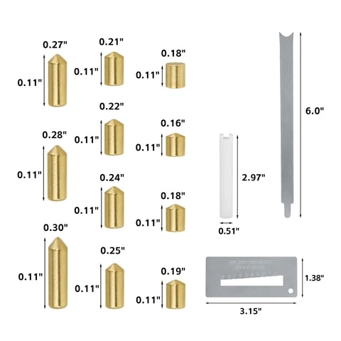 SC1 SC4 Keyway Rekey Kit with assorted pin sizes, removal tool, follower pin, and gauge for lock rekeying