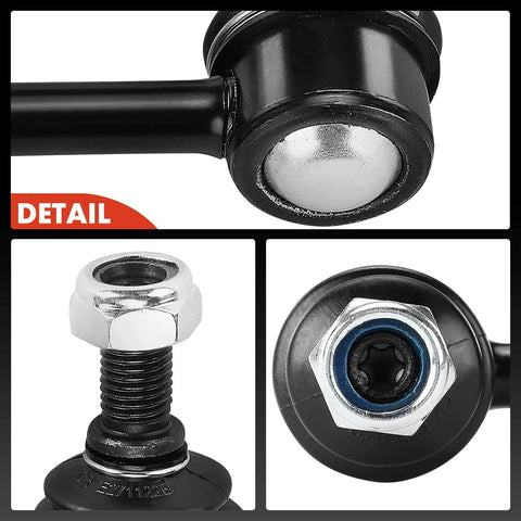 Close-up details of Front Sway Bar Link Set For Acura TL 2007-2014 Bolt-On Easy Install Direct Fit Stabilizer Links