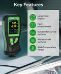 Coating Thickness Gauge CM-218 Pro Grade Paint Depth Meter For Cars And Industry, 0.01 Mil Resolution, 0-51 Mil Range, Auto Ferrous And Non Ferrous Substrate Detection Fe/Al on car paint