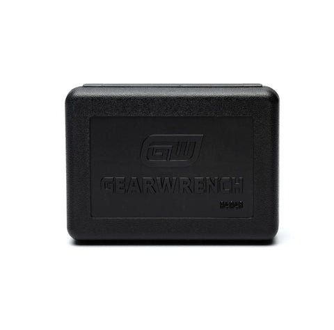 Black case containing Half Inch Drive Tough As Nails Wheel Protector Impact Socket Set With Thin Wall Design And Protective Outer Sheath