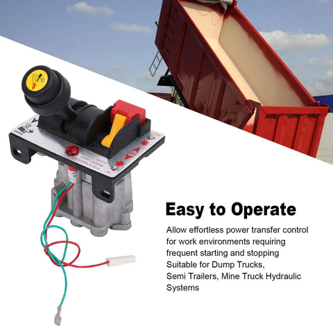 Complete PTO Switch Kit For Dump Trucks With 6 Hole 4 Gear Switch Heavy Duty Hydraulic Control Valve Console Tower