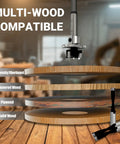 Professional Forstner Drill Bit Set Wicked Sharp Heat Treated Carbon Steel Boring Bits for multi-wood compatibility with solid, plywood.