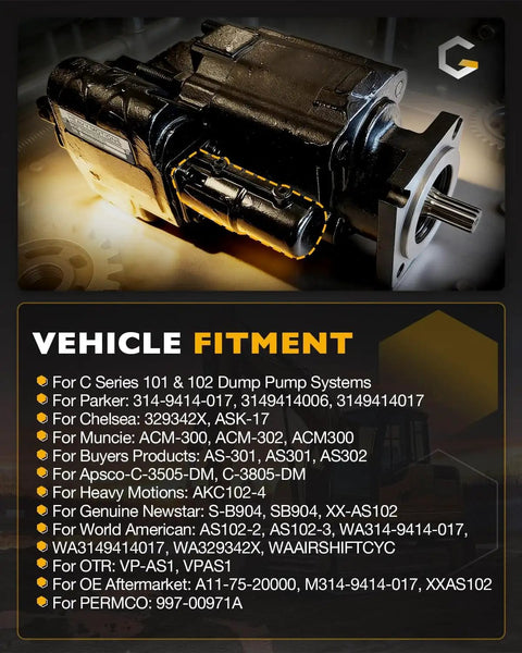 Air Shift Cylinder For C Series Dump Pumps Direct Replacement For Hydraulic PTO Air Control, Beefed Up Heavy Duty Aluminum