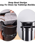 Hella Tough Espresso Knock Box Set With 25 Waste Bags And Quick Dry Towel Offering 8.6 Liter Floor Standing Coffee Grounds Bin showcasing deep bowl for easy cleaning.