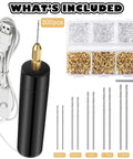 Knock Yourself Out With This Solid 312 Piece Mini Electric Drill Kit Featuring Iron Eye Screws And Bits for crafting and DIY projects.