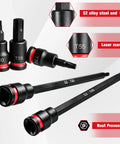 Heavy Duty 24 Piece 3/8inch Drive Impact Torx Bit Socket Set With S2 Steel Star Bits And Extra Long Inch Extensions Covering T10 To T60 Sizes For Serious Mechanics And Diy Pro Jobs, T10-T55 S2 steel sockets
