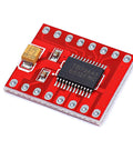 TB6612FNG dual DC motor driver module pack of 3 for DIY robots, red circuit board, H bridge controller alternative to L298N