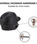 Stainless Steel Helmet Mask Screw Kit For Football Baseball And Ice Hockey Universal Facemask Hardware Set With 6 Screws image showing helmet and screws