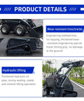 Compact 460 Mini Skid Steer Loader With Front Loader And Hydraulic Grapple Bucket Attachments details illustration