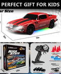 1:24 RC Drift Car 4WD With 2.4GHz Radio, 15 KMH Speed, LED Lights, Pro Drift Tires included in packaging