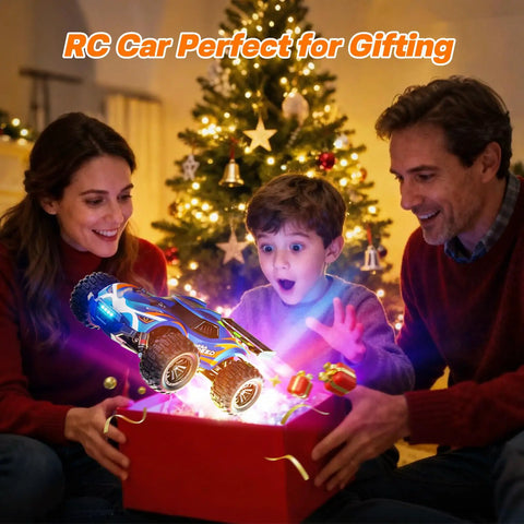 Family opening gift with One Sixteenth Brushless Remote Control Car For Adults 64 KMH Off Road 4X4 All Terrain RC Monster Truck.